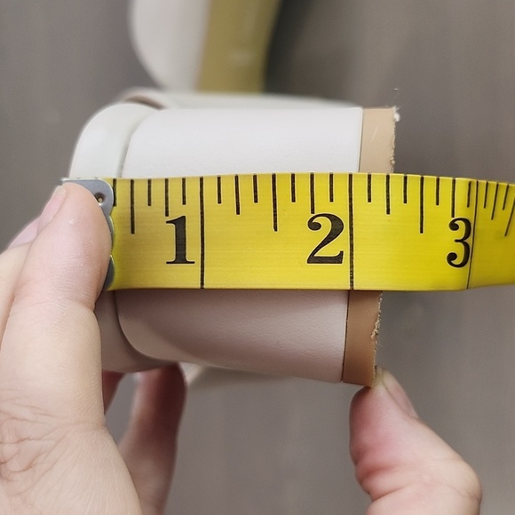 FRENCH CONNECTION light pink vegan leather block heel mule sandals - Picture 10 of 12